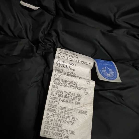 **SOLD** YOUTH Canada Goose Chilliwack Bomber Jacket - Sz Large Black - Picture 7 of 7